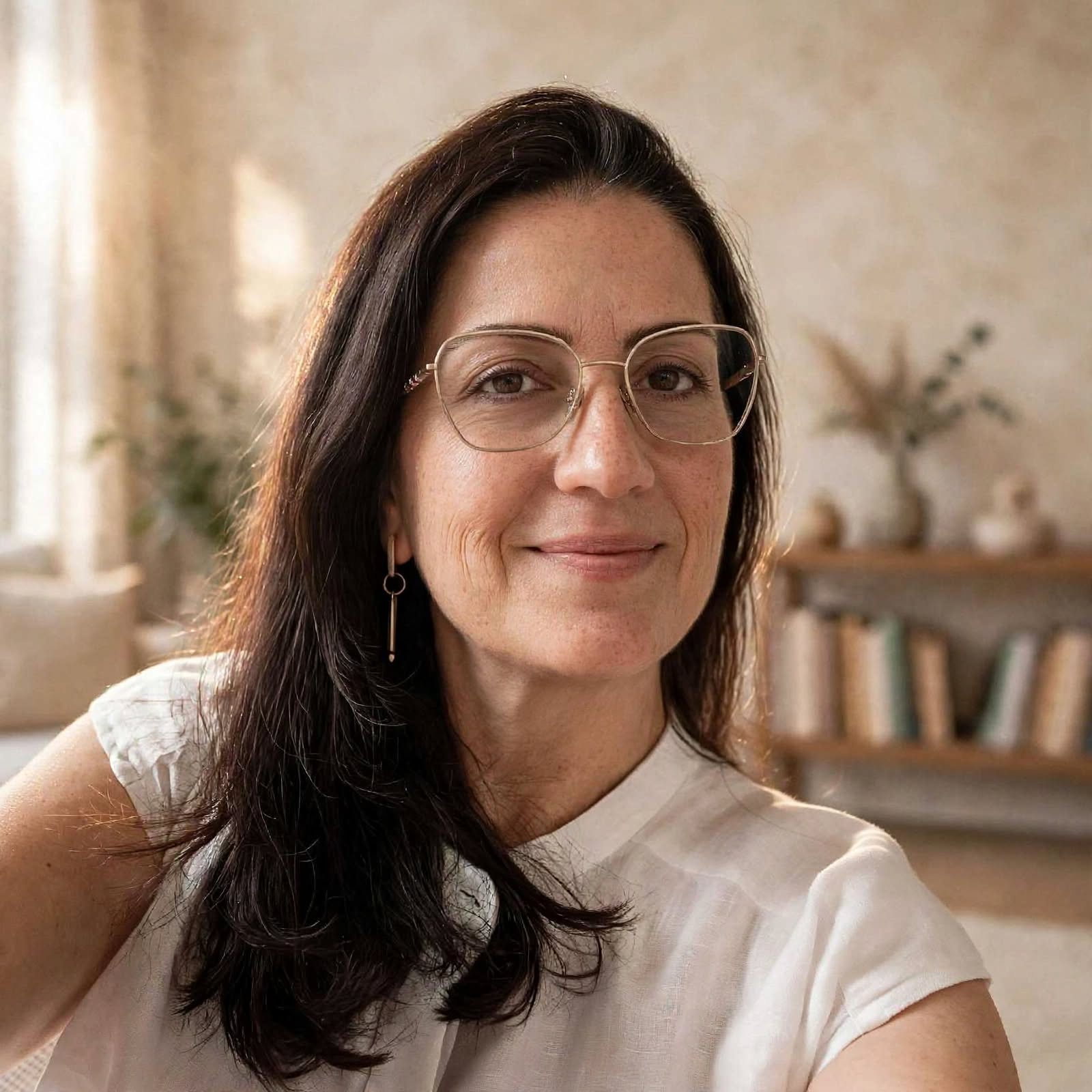 Retrato de Luciana Cotrim, psicanalista.